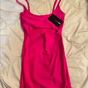 Hot pink fashion nova dress